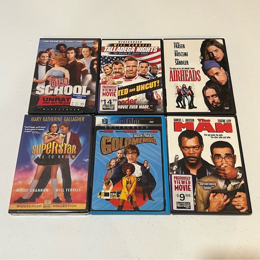 6 Comedy Movies DVD Bundle